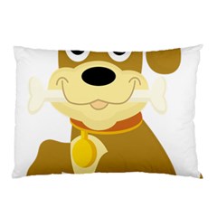 Dog Doggie Bone Dog Collar Cub Pillow Case by Nexatart