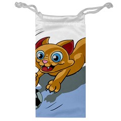 Cat Ball Play Funny Game Playing Jewelry Bags by Nexatart