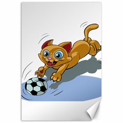 Cat Ball Play Funny Game Playing Canvas 20  X 30   by Nexatart