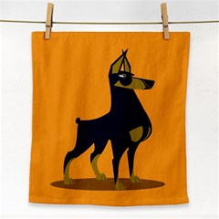 Illustration Silhouette Art Mammals Face Towel by Nexatart