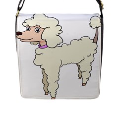 Poodle Dog Breed Cute Adorable Flap Messenger Bag (l)  by Nexatart