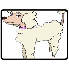 Poodle Dog Breed Cute Adorable Double Sided Fleece Blanket (large) 