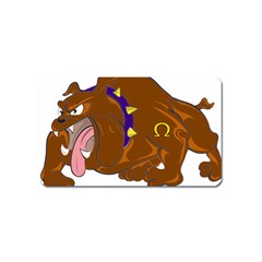 Bulldog Cartoon Angry Dog Magnet (name Card) by Nexatart