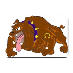 Bulldog Cartoon Angry Dog Small Doormat  by Nexatart