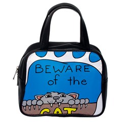 Cat Print Paw Pet Animal Claws Classic Handbags (one Side) by Nexatart