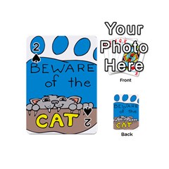 Cat Print Paw Pet Animal Claws Playing Cards 54 (mini)  by Nexatart