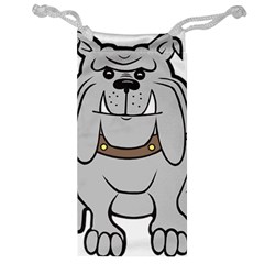 Gray Happy Dog Bulldog Pet Collar Jewelry Bags