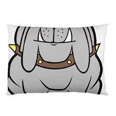 Gray Happy Dog Bulldog Pet Collar Pillow Case (Two Sides)