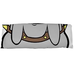 Gray Happy Dog Bulldog Pet Collar Body Pillow Case (Dakimakura)