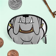 Gray Happy Dog Bulldog Pet Collar Accessory Pouches (Small) 