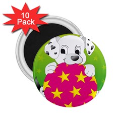 Dalmatians Dog Puppy Animal Pet 2 25  Magnets (10 Pack)  by Nexatart