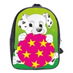 Dalmatians Dog Puppy Animal Pet School Bag (Large) Front