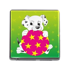 Dalmatians Dog Puppy Animal Pet Memory Card Reader (square) by Nexatart