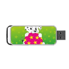 Dalmatians Dog Puppy Animal Pet Portable Usb Flash (one Side) by Nexatart