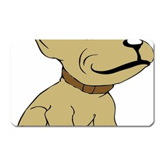 Dog Cute Sitting Puppy Pet Magnet (rectangular) by Nexatart