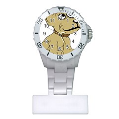 Dog Cute Sitting Puppy Pet Plastic Nurses Watch by Nexatart