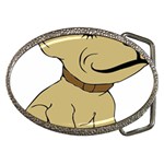 Dog Cute Sitting Puppy Pet Belt Buckles Front