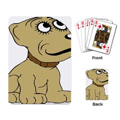 Dog Cute Sitting Puppy Pet Playing Card by Nexatart