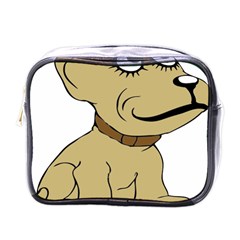 Dog Cute Sitting Puppy Pet Mini Toiletries Bags by Nexatart