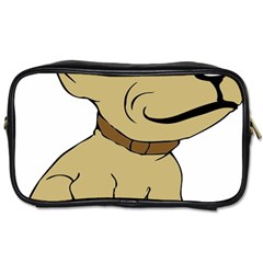 Dog Cute Sitting Puppy Pet Toiletries Bags by Nexatart