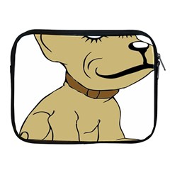 Dog Cute Sitting Puppy Pet Apple Ipad 2/3/4 Zipper Cases by Nexatart