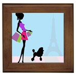 Woman Girl Lady Female Young Framed Tiles Front