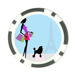 Woman Girl Lady Female Young Poker Chip Card Guard by Nexatart