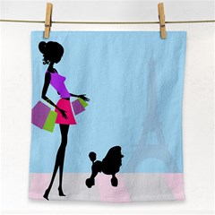 Woman Girl Lady Female Young Face Towel by Nexatart