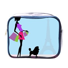 Woman Girl Lady Female Young Mini Toiletries Bags by Nexatart