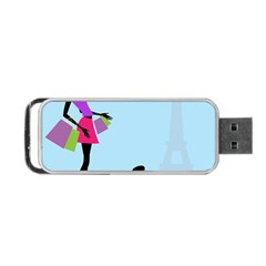 Woman Girl Lady Female Young Portable Usb Flash (two Sides) by Nexatart