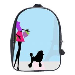 Woman Girl Lady Female Young School Bag (xl) by Nexatart