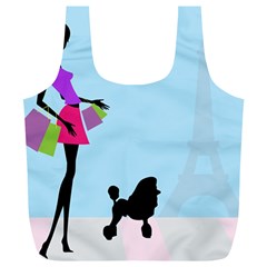 Woman Girl Lady Female Young Full Print Recycle Bags (l)  by Nexatart