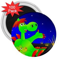 Dragon Grisu Mythical Creatures 3  Magnets (100 Pack) by Nexatart