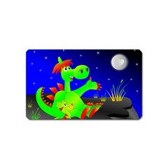 Dragon Grisu Mythical Creatures Magnet (name Card) by Nexatart