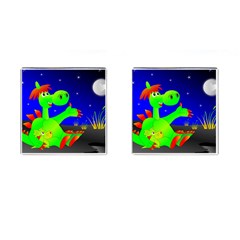 Dragon Grisu Mythical Creatures Cufflinks (square) by Nexatart