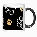 Dog Pawprint Tracks Background Pet Morph Mugs Right