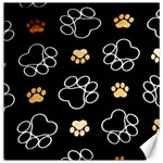 Dog Pawprint Tracks Background Pet Canvas 12  x 12   11.4 x11.56  Canvas - 1