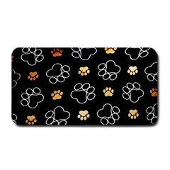 Dog Pawprint Tracks Background Pet Medium Bar Mats by Nexatart