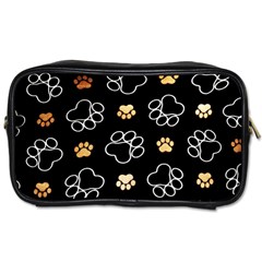 Dog Pawprint Tracks Background Pet Toiletries Bags 2-side by Nexatart