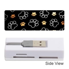 Dog Pawprint Tracks Background Pet Memory Card Reader (stick)  by Nexatart