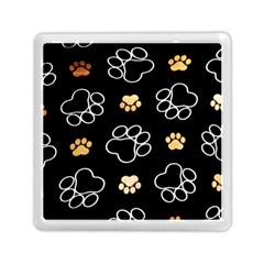 Dog Pawprint Tracks Background Pet Memory Card Reader (square)  by Nexatart