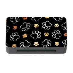 Dog Pawprint Tracks Background Pet Memory Card Reader With Cf by Nexatart