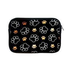 Dog Pawprint Tracks Background Pet Apple Ipad Mini Zipper Cases by Nexatart