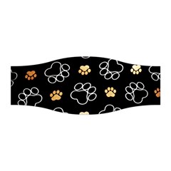 Dog Pawprint Tracks Background Pet Stretchable Headband by Nexatart