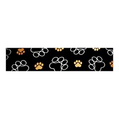 Dog Pawprint Tracks Background Pet Velvet Scrunchie by Nexatart