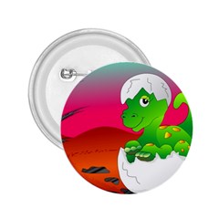 Dinosaur Dino Baby Dino Lizard 2 25  Buttons by Nexatart