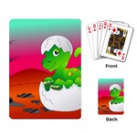 Dinosaur Dino Baby Dino Lizard Playing Card Back