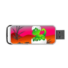 Dinosaur Dino Baby Dino Lizard Portable Usb Flash (one Side) by Nexatart