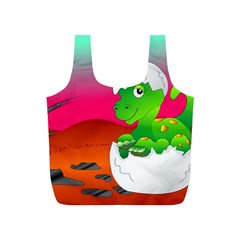 Dinosaur Dino Baby Dino Lizard Full Print Recycle Bags (s)  by Nexatart