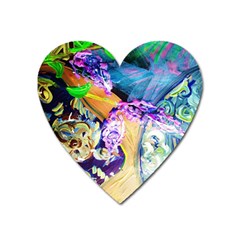 Blue Lilac On A Countertop 3 Heart Magnet by bestdesignintheworld